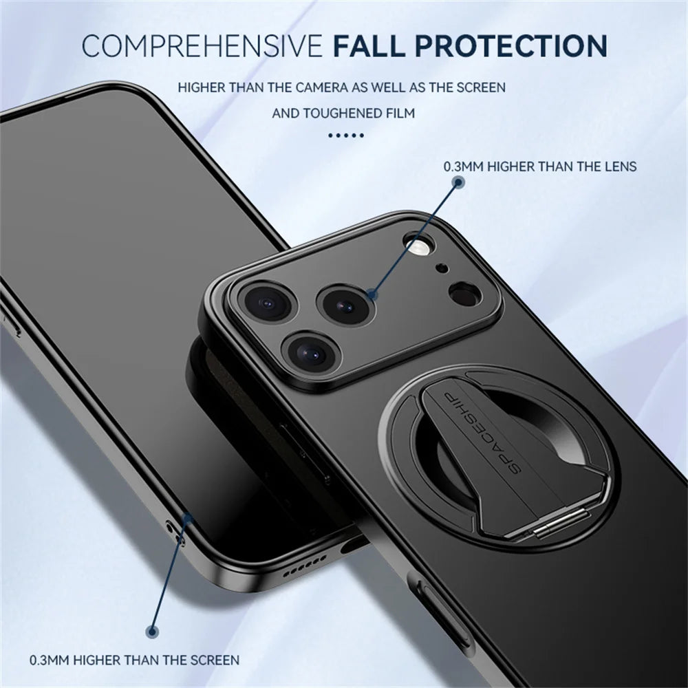 Newest Hidden Folding Stand Magnetic Phone Case For iPhone