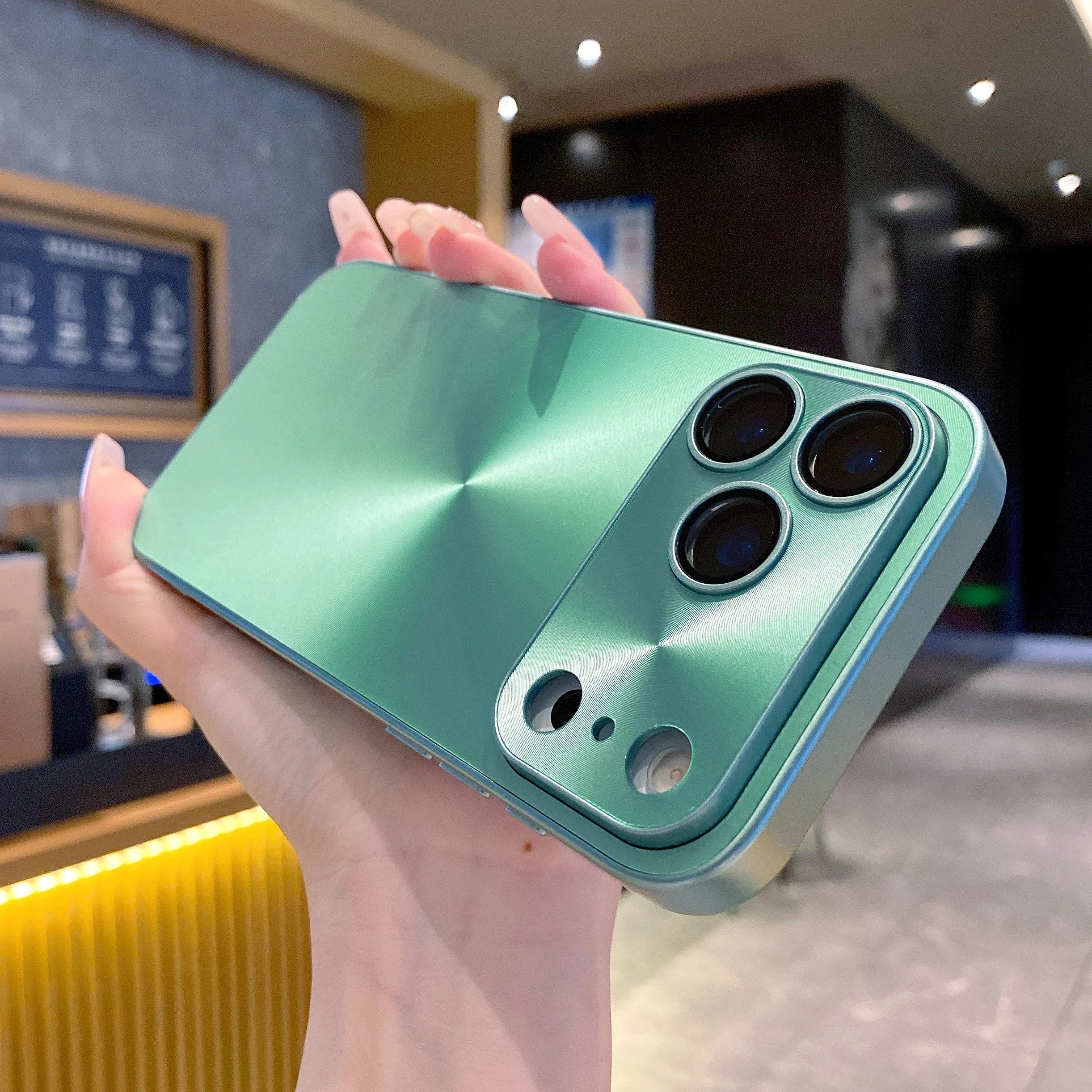 Laser CD Texture Matte Case For iPhone