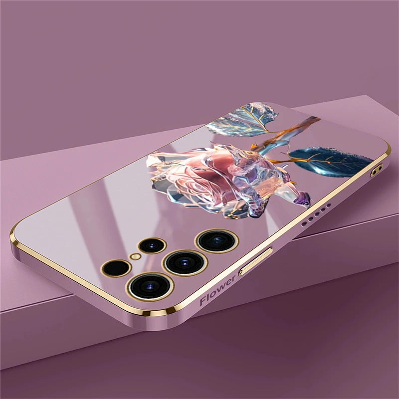 Rose Flower Plants Case For Samsung