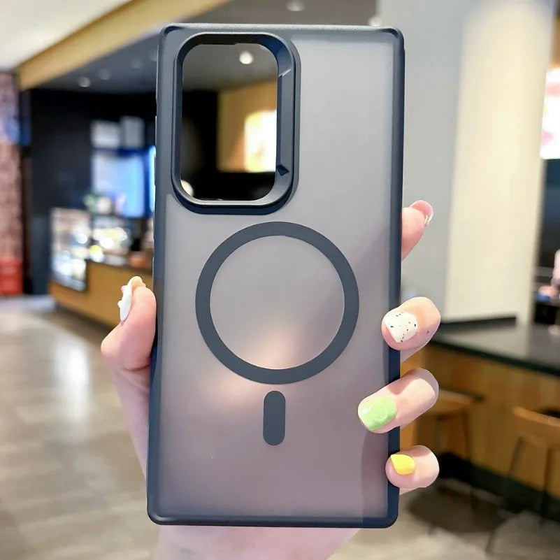 Matte Armor Magnetic Charging Case For Samsung