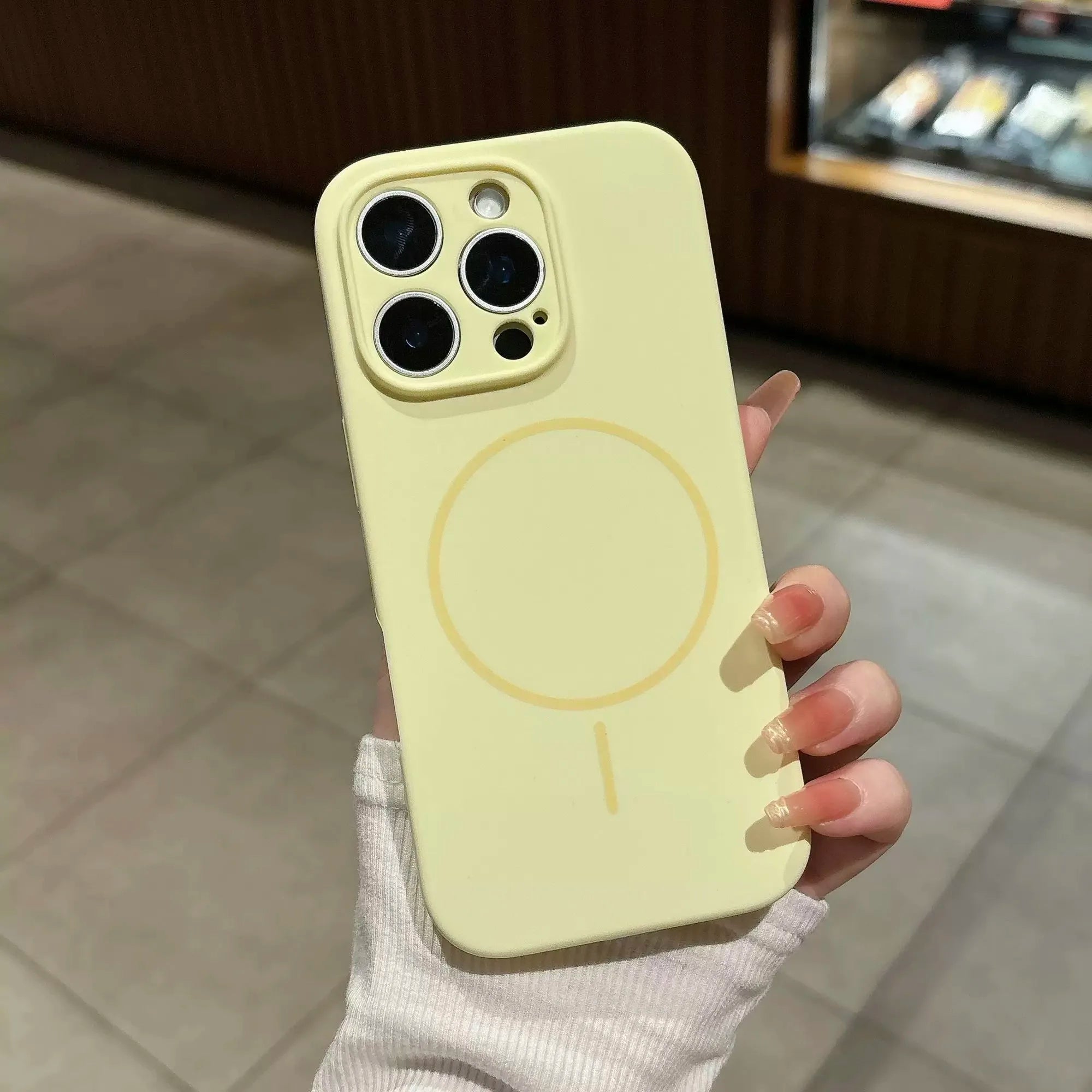 Excellent fluorescent matte silicone phone case for iPhone