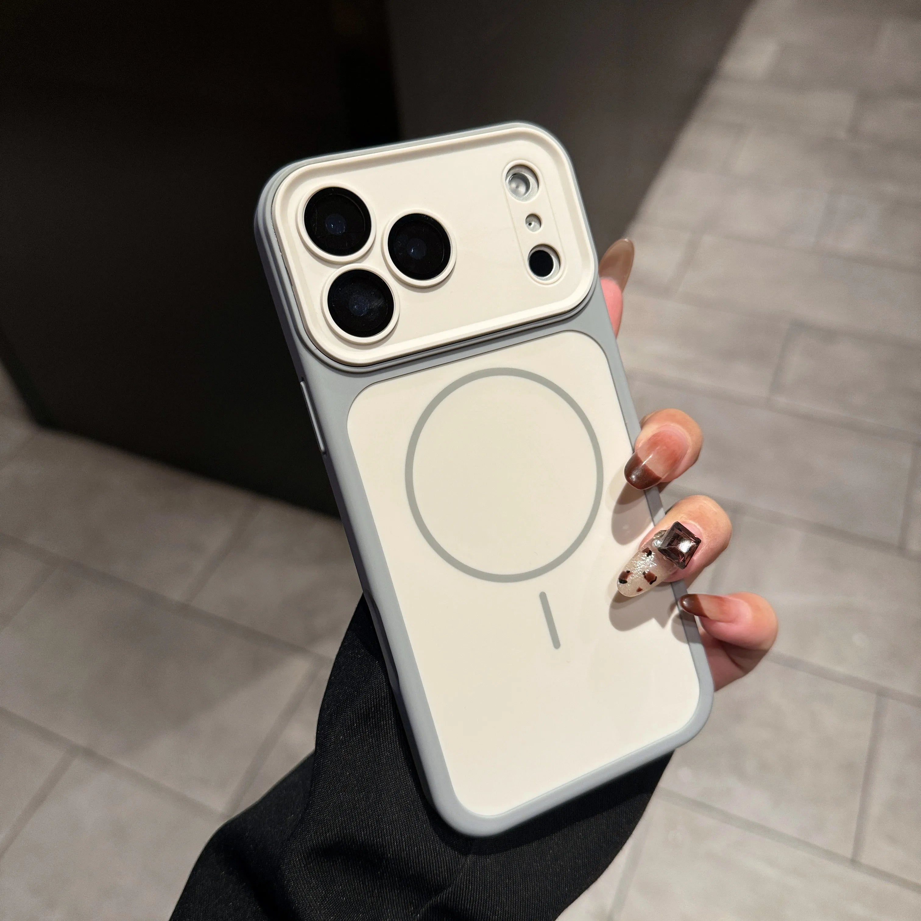 Rugged Armor Bumper Shockproof Matte Case for iPhone For Magsafe