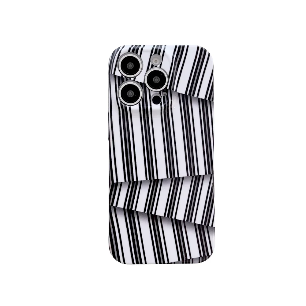 Stylish 3D Irregular Glossy Stripes Phone Case For iPhone