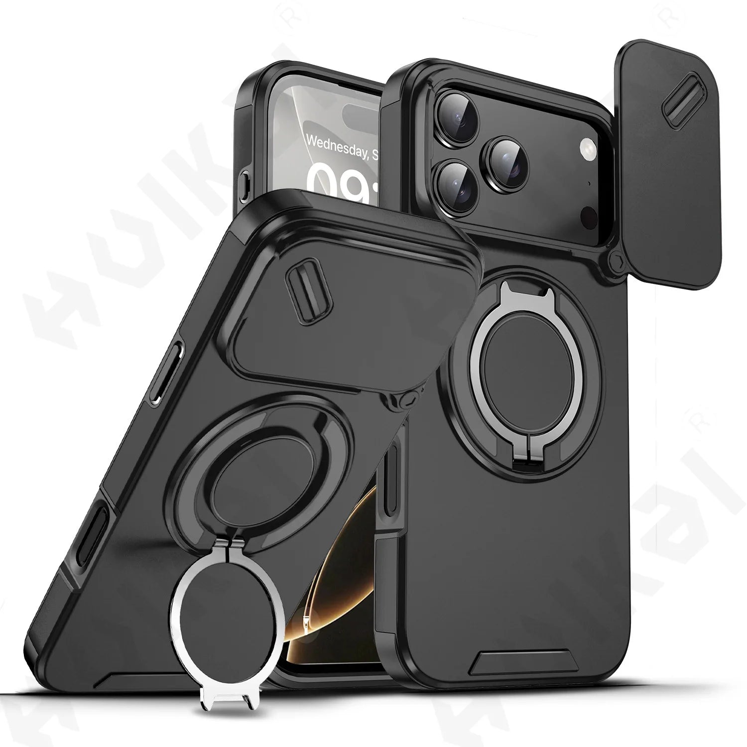 Camera Protection Rugged Ring Shockproof Case  for iPhone