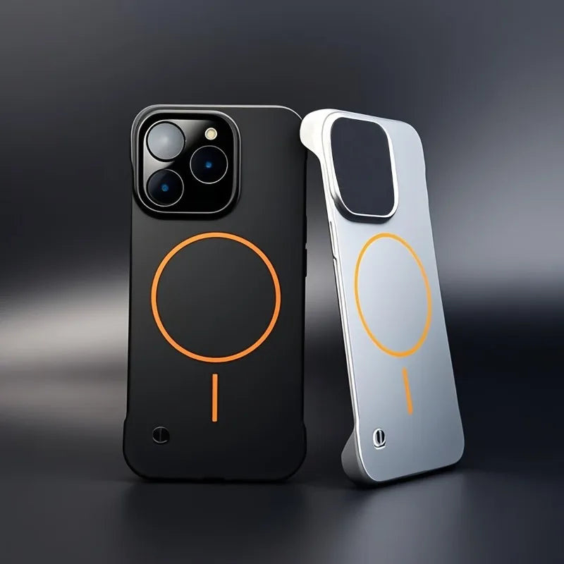 PC Frameless Magnetic Phone Case For iPhone For Magsafe