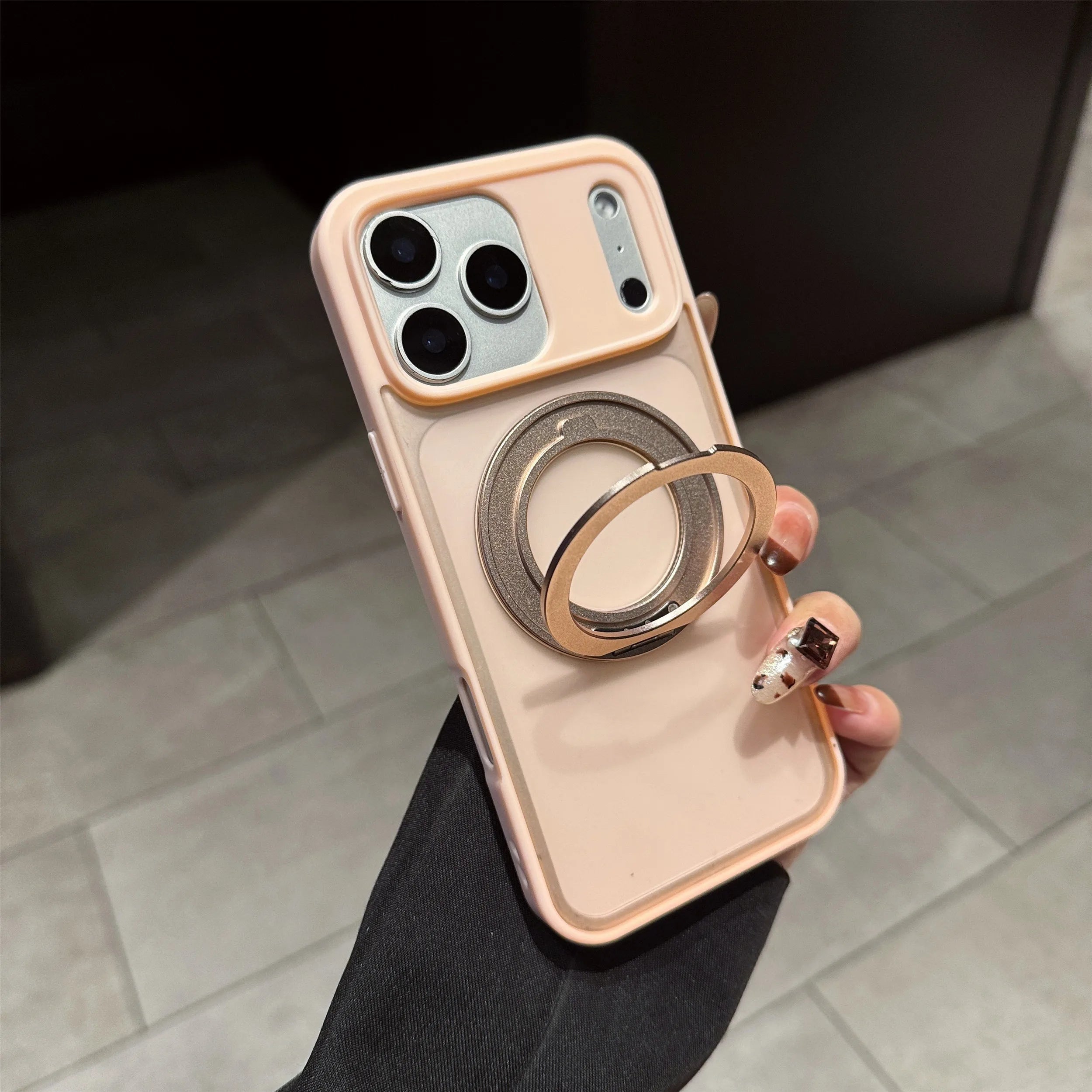 Ring Stand Holder Rotating Magnetic Case For iPhone For Magsafe