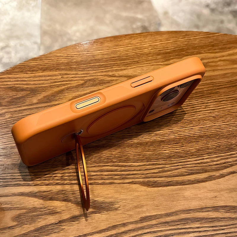 MagSafe Skin-Feel Matte Case for iPhone (with Magnetic Stand)