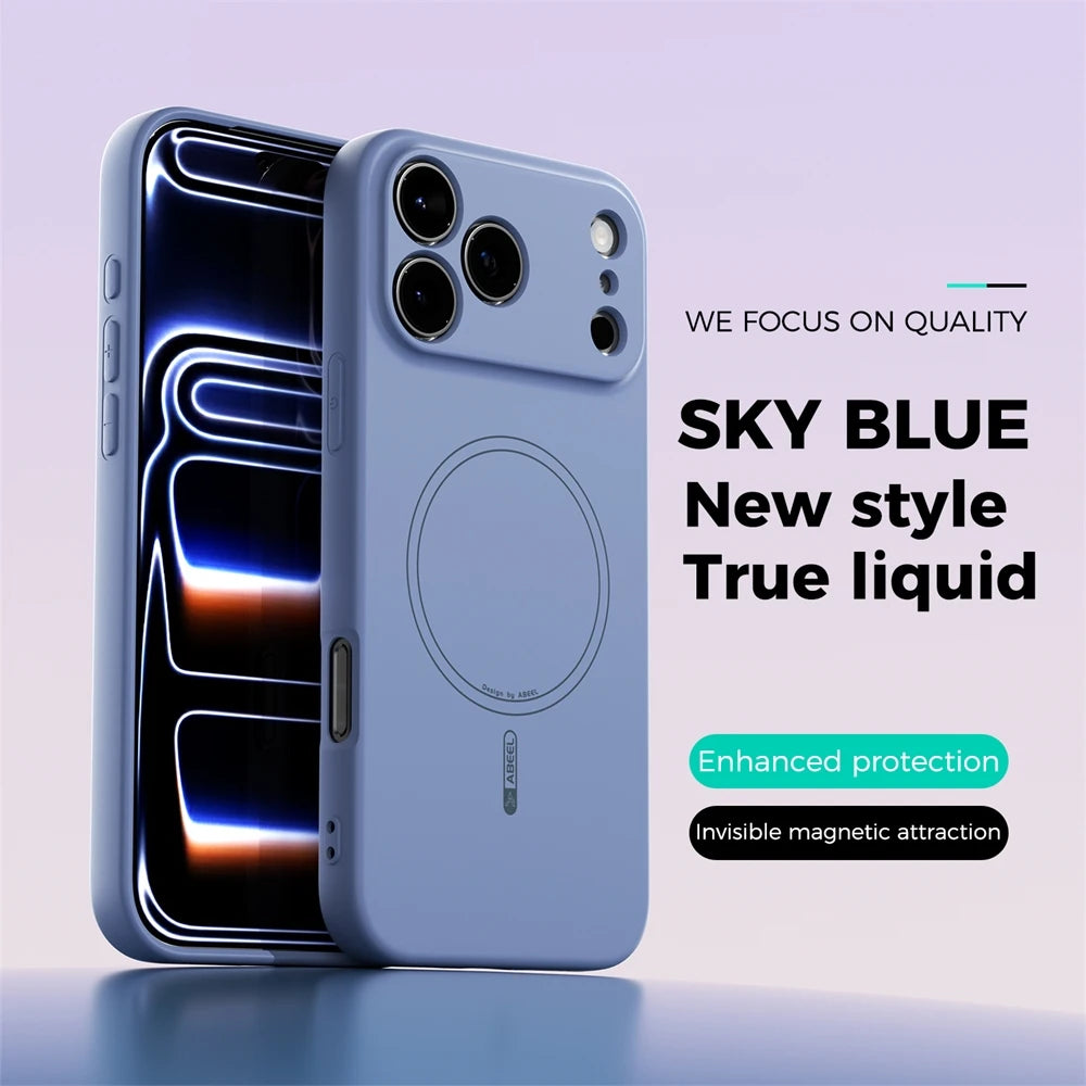 Liquid Silicone For Magsafe Magnetic Case For iPhone