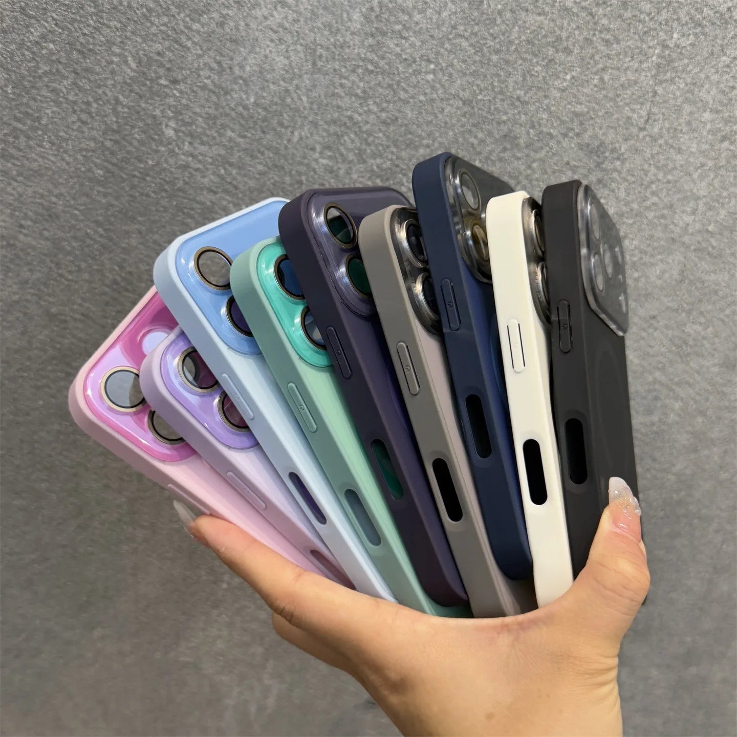 Matte AG Large Window Magnetic Case for iPhone  – Shockproof, Slim & Anti-Fingerprint Design