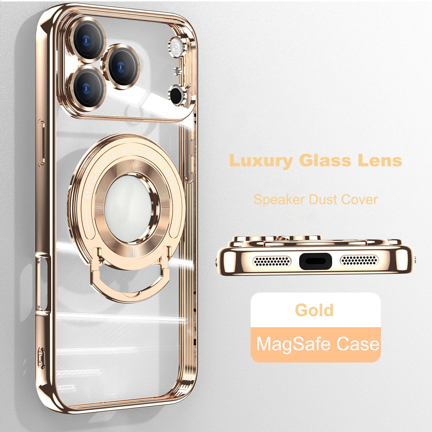 Retractable Folding Stand Magnetic Magsafe Case For iPhone