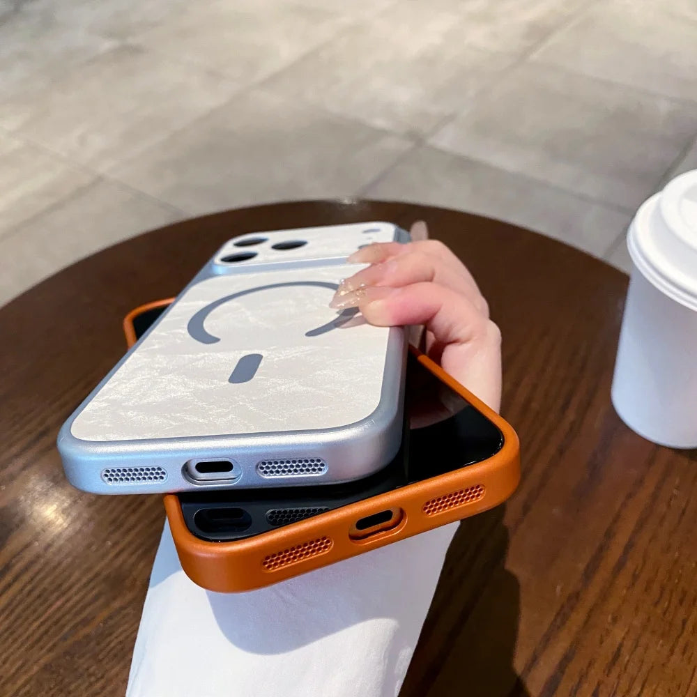 Instant Transformation Magnetic Leather Case for iPhone