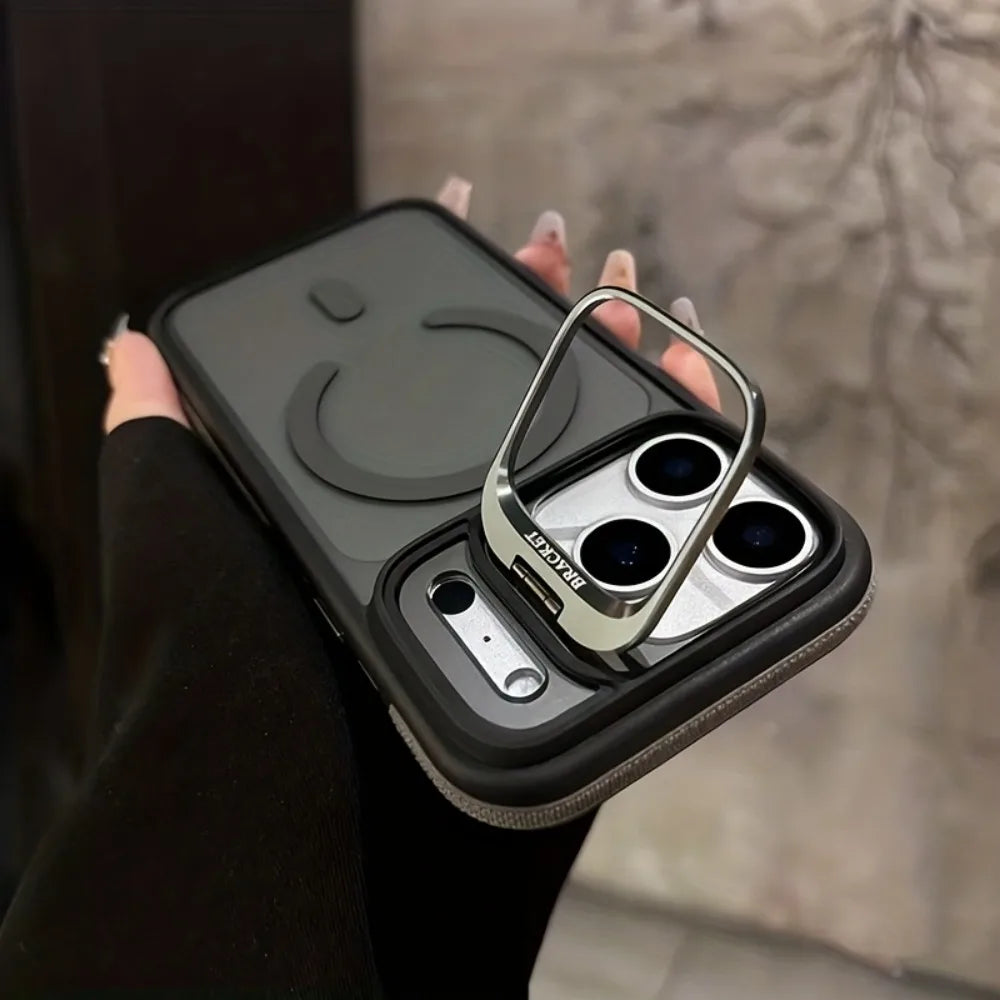Luxury Magnetic Shockproof Clear Bumper Case for iPhone