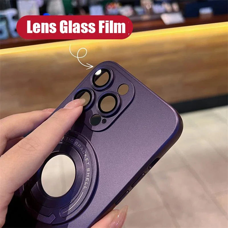 Invisible folding stand ultra-thin phone case for iPhone