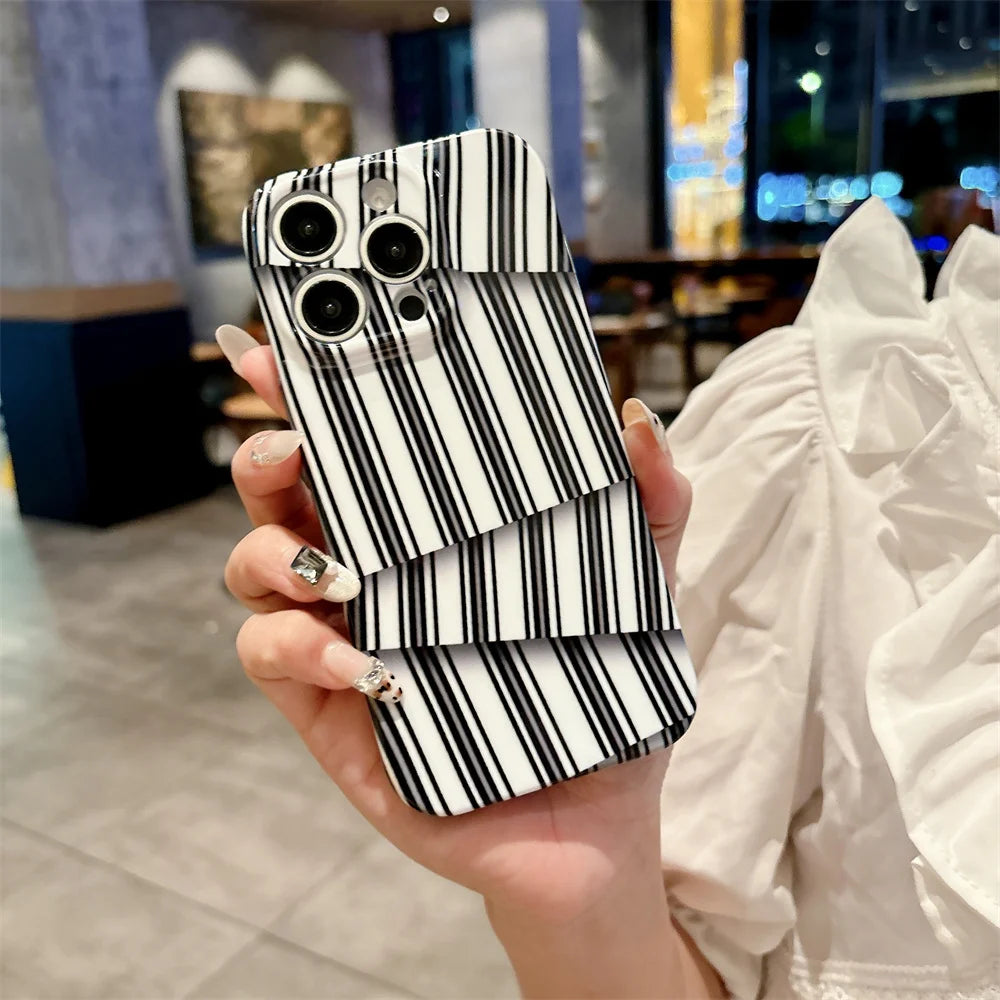 Stylish 3D Irregular Glossy Stripes Phone Case For iPhone