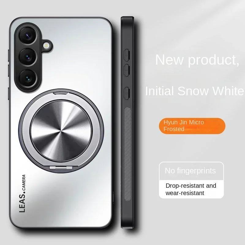 Ring shaped magnetic protective phone case suitable for Samsung