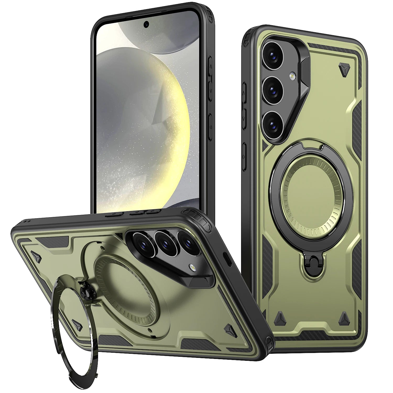 360 degree rotating bracket shockproof phone case for Samsung