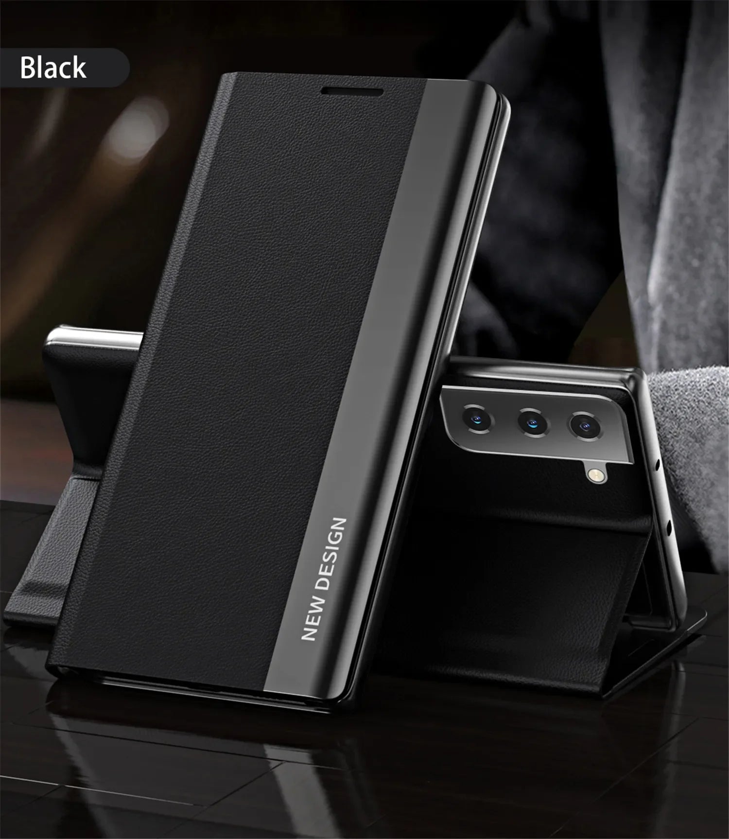 Magnetic Flip Cover Leather Phone Case For Samsung