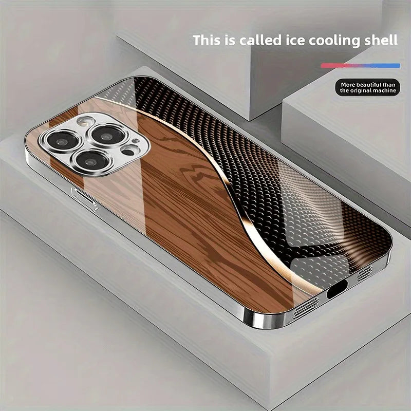 Curved Ripple Pattern Phone Case for iPhone