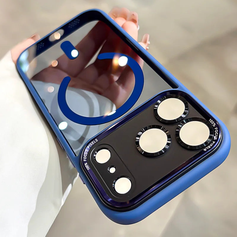 Transparent Metal Camera Bumper Cases For iPhone