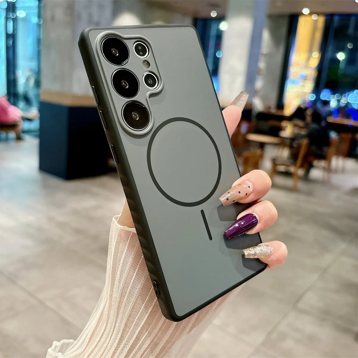 Matte Magnetic Protective Case For Samsung Galaxy