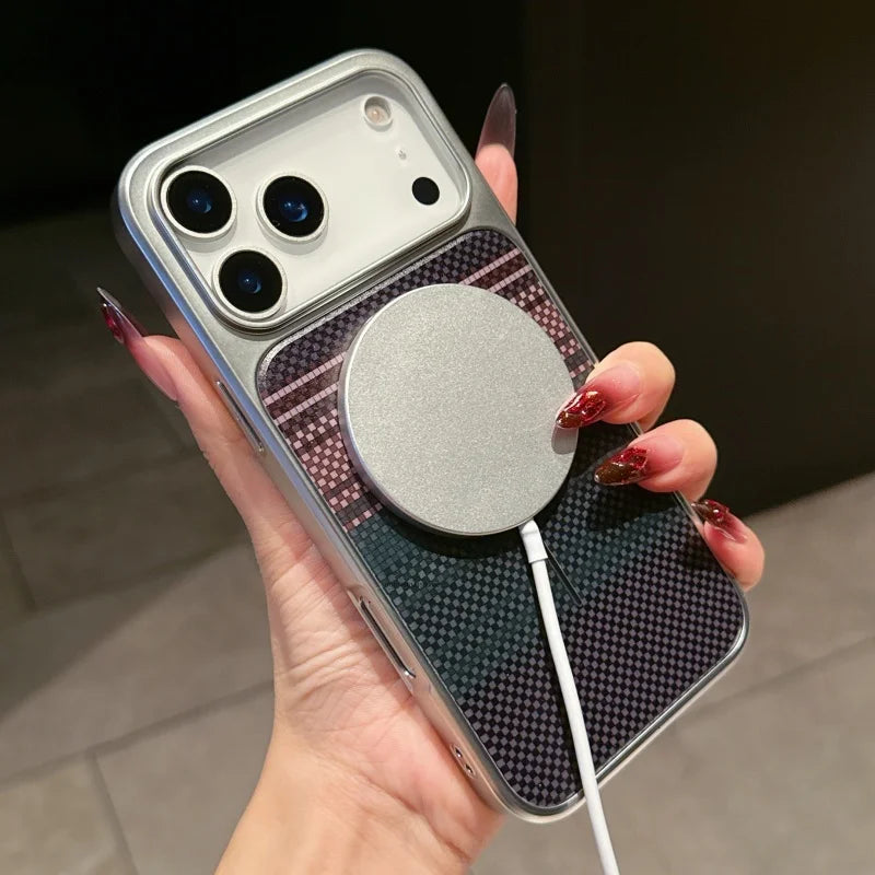 Sleek carbon fiber meets MagSafe-ready case For iPhone