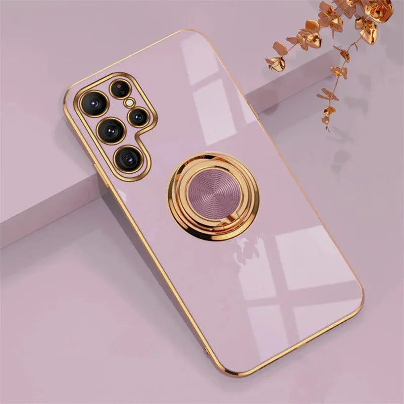 Luxury Tpu Ring Holder Phone Case For Samsung Galaxy