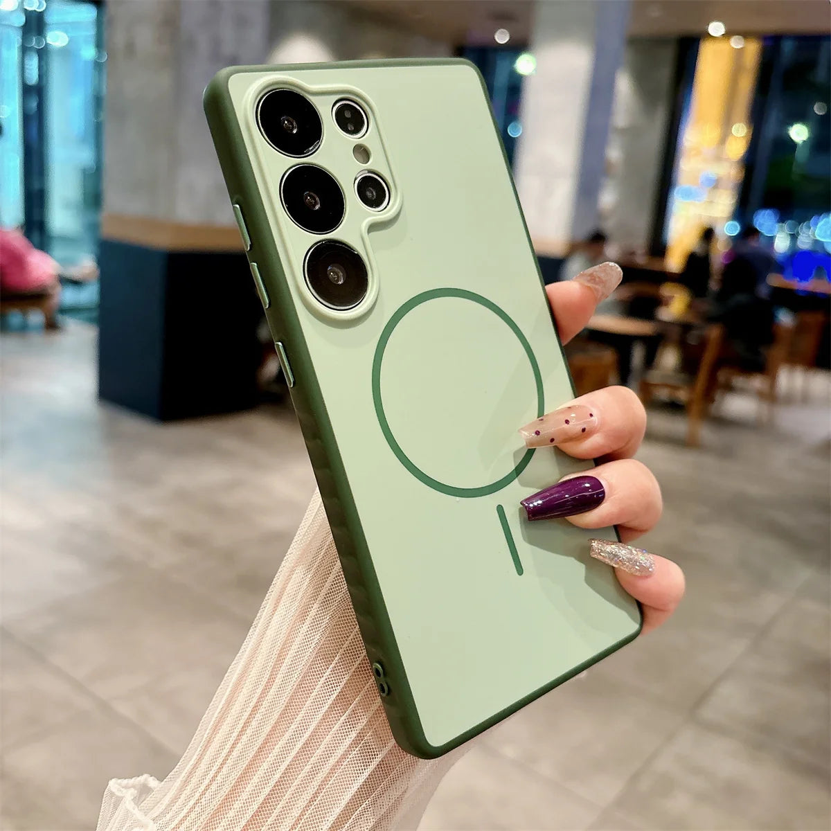 Matte Magnetic Protective Case For Samsung Galaxy