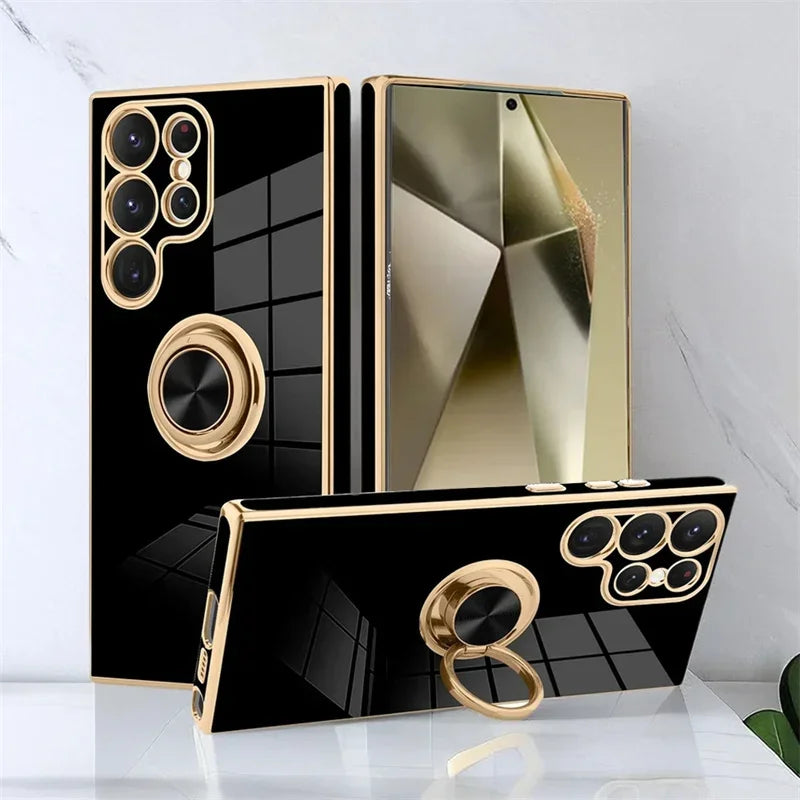 Luxury Tpu Ring Holder Phone Case For Samsung Galaxy