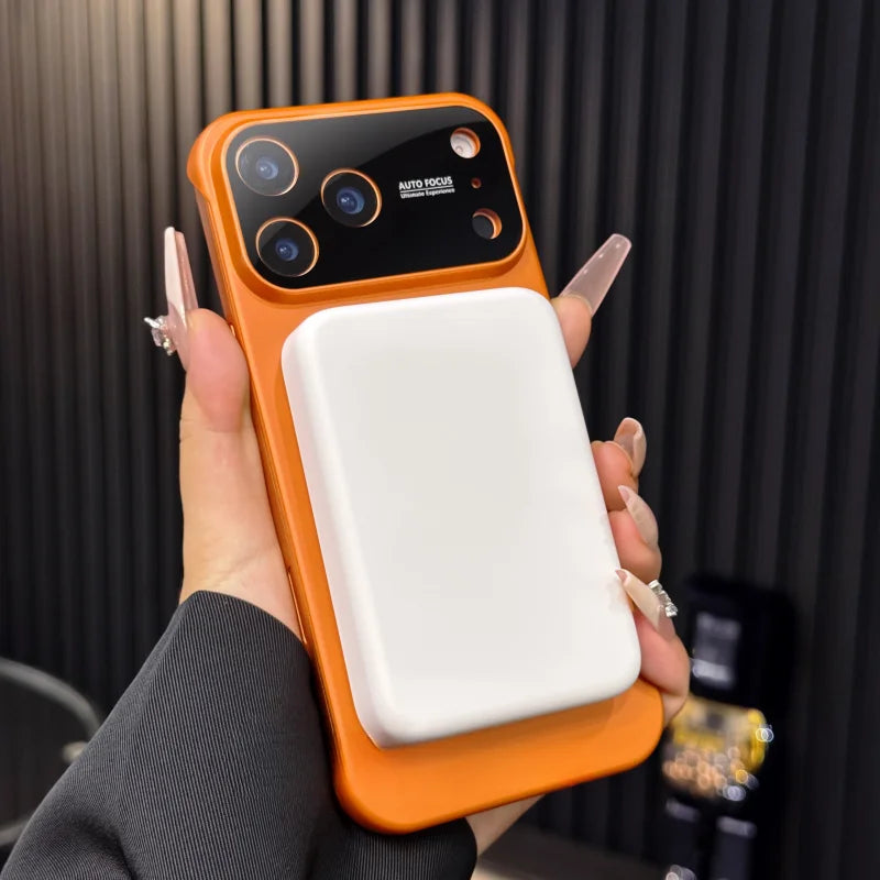 Ultra Slim Frosted Bezel-less Magnetic Phone Case for iPhone