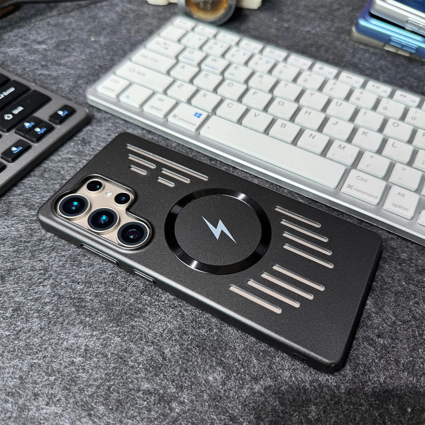 Paint Hard Heat Dissipation Cooling Hollow Case For Samsung