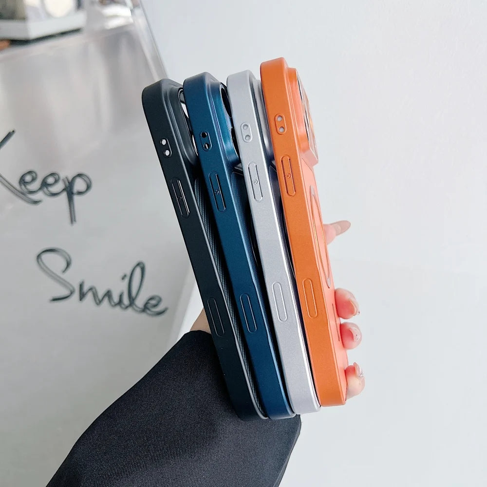 Luxury Kevlar Texture For Magsafe Magnetic Phone Case For iPhone