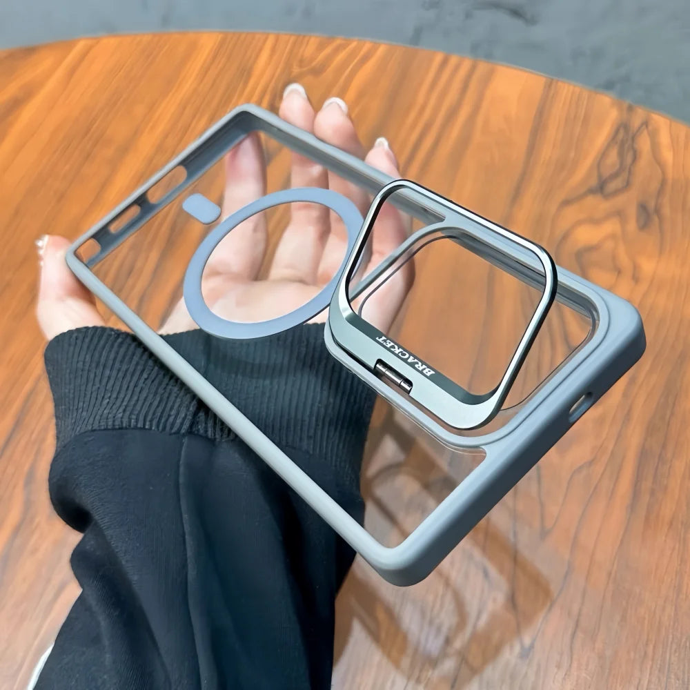 Hidden Camera Lens Holder Clear Case For Samsung