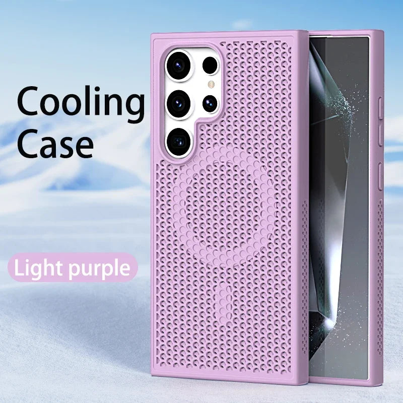 Cooling and breathable phone case suitable for Samsung