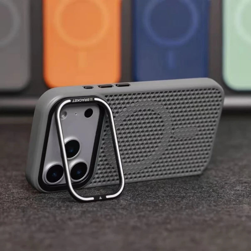 Camera mount mesh cooling case for iPhone For Magsafe