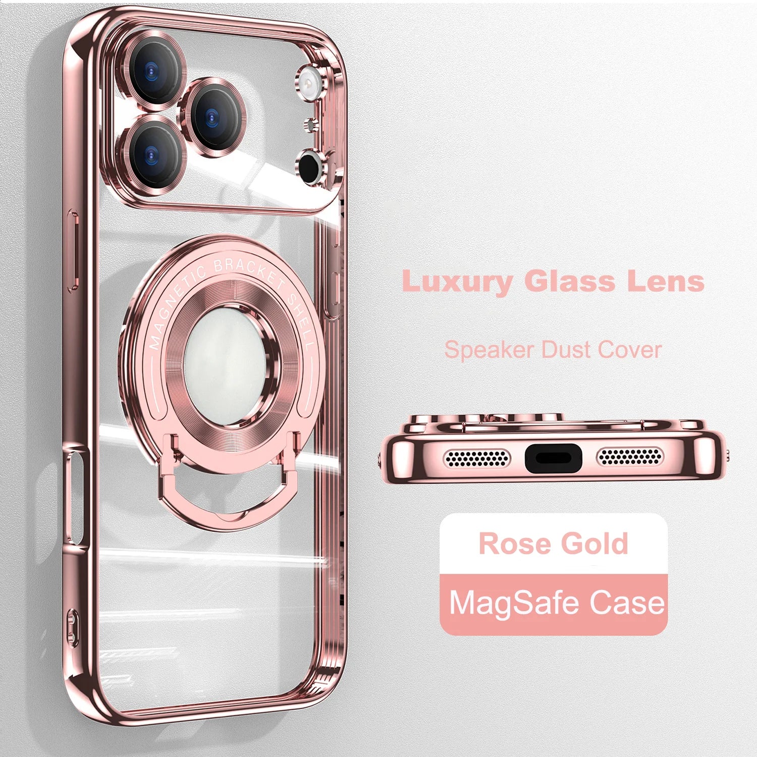 Retractable Folding Stand Magnetic Magsafe Case For iPhone