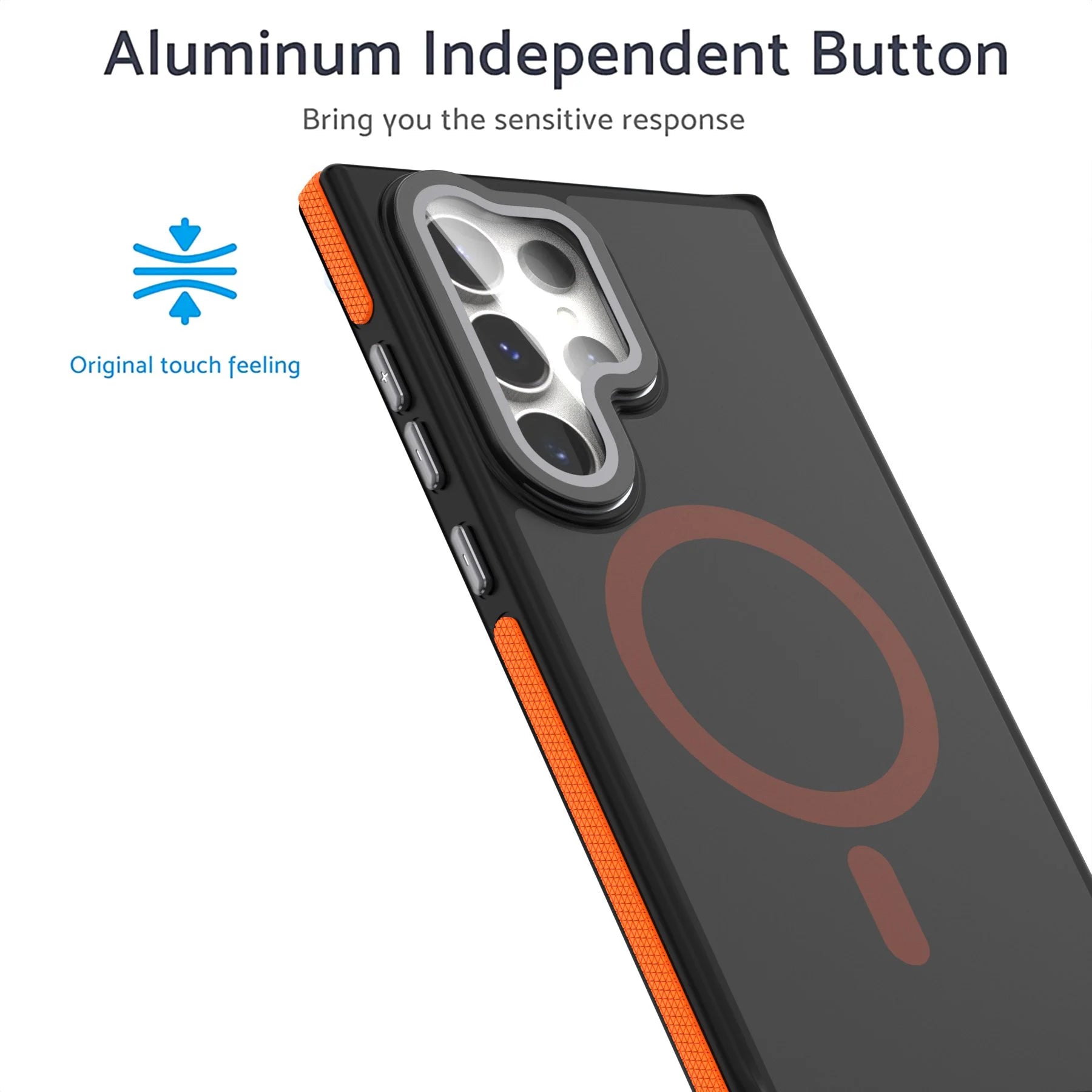 Translucent Lens Film Stand Magnetic For Magsafe Case For Samsung