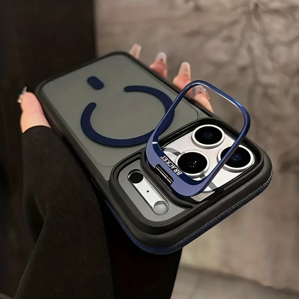 Luxury Magnetic Shockproof Clear Bumper Case for iPhone