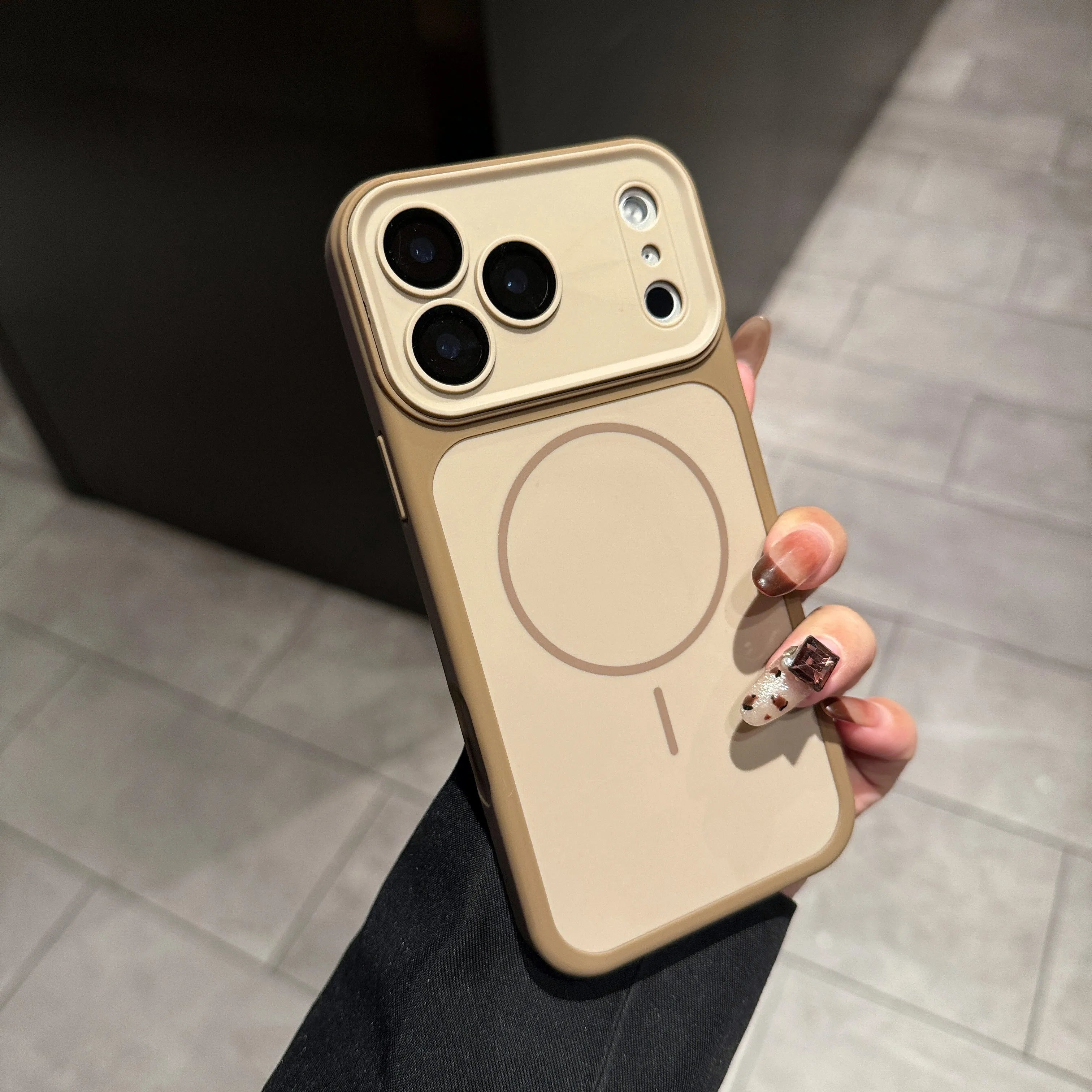 Rugged Armor Bumper Shockproof Matte Case for iPhone For Magsafe