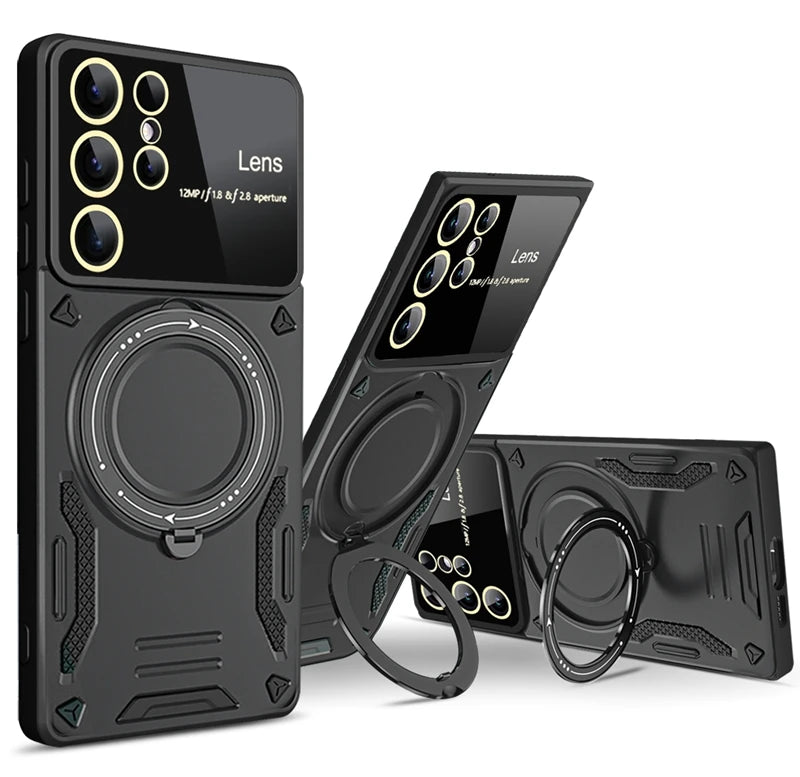 Charging shockproof ring phone case for Samsung