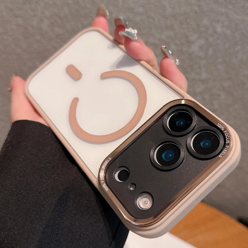 Transparent Metal Camera Bumper Cases For iPhone