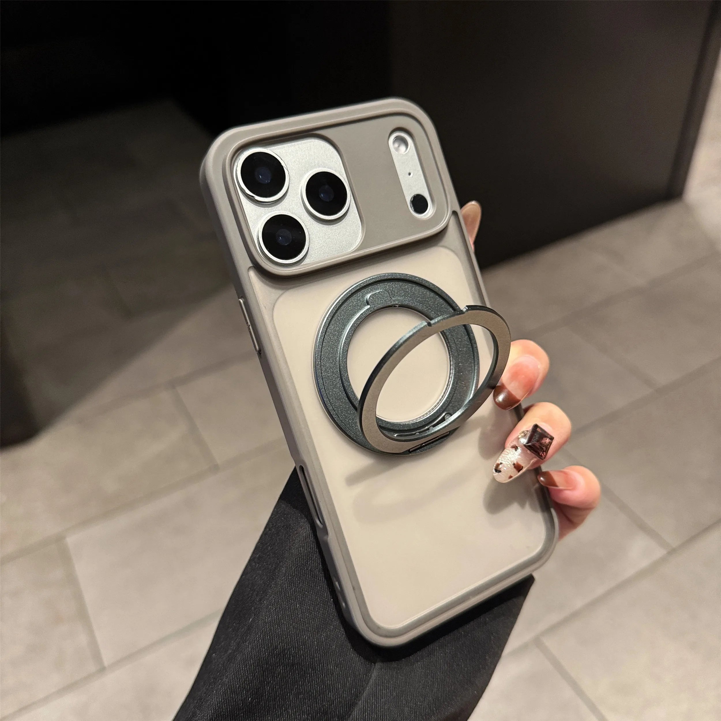 Ring Stand Holder Rotating Magnetic Case For iPhone For Magsafe