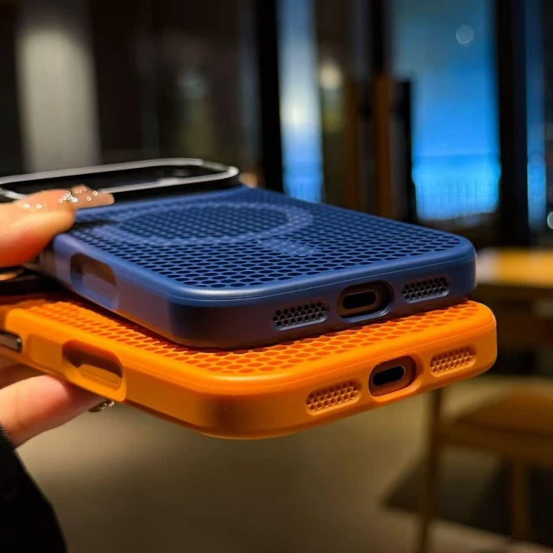 Camera mount mesh cooling case for iPhone For Magsafe
