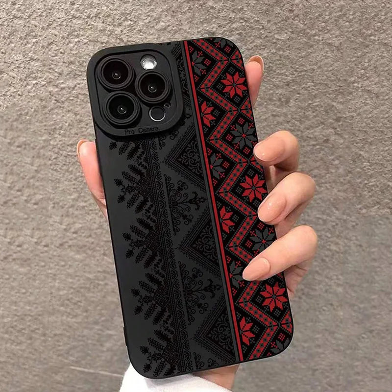 Vintage Totem Painting Shockproof Phone Case For iPhone