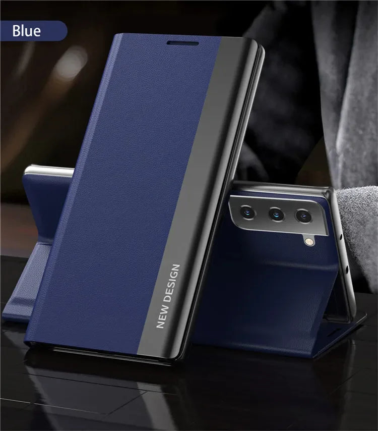 Magnetic Flip Cover Leather Phone Case For Samsung
