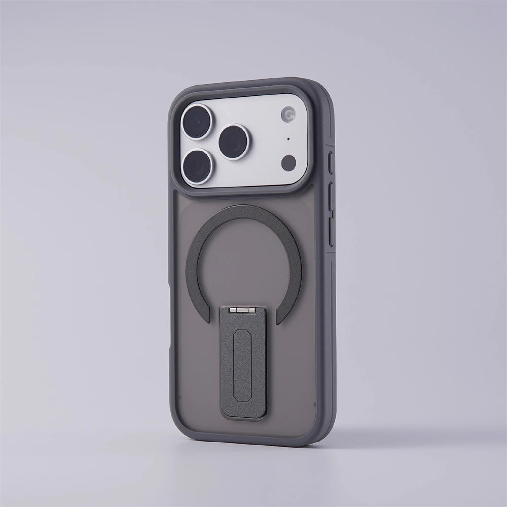 Matte Translucent Holder Magnetic Case for IPhone For Magsafe