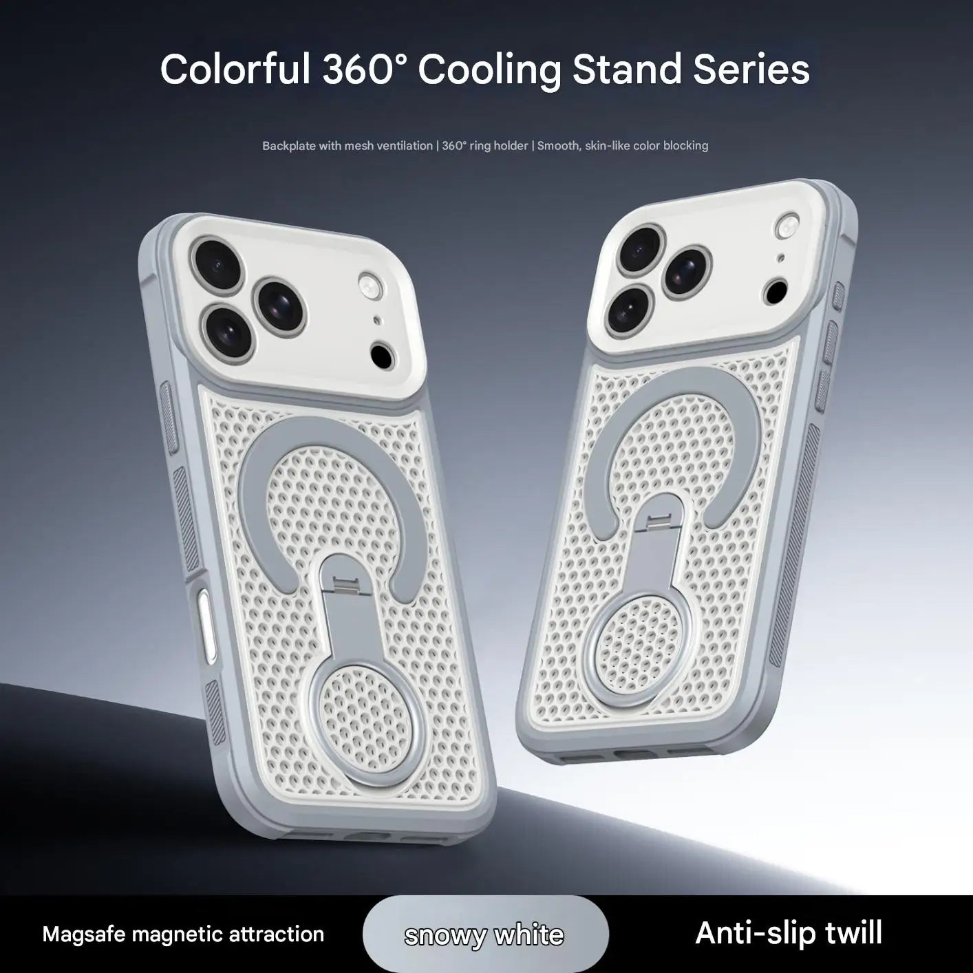 Honeycomb Cooling Magnetic Kickstand Case for iPhone