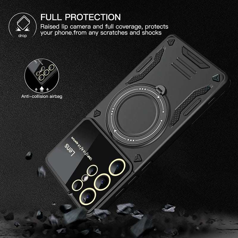 Charging shockproof ring phone case for Samsung