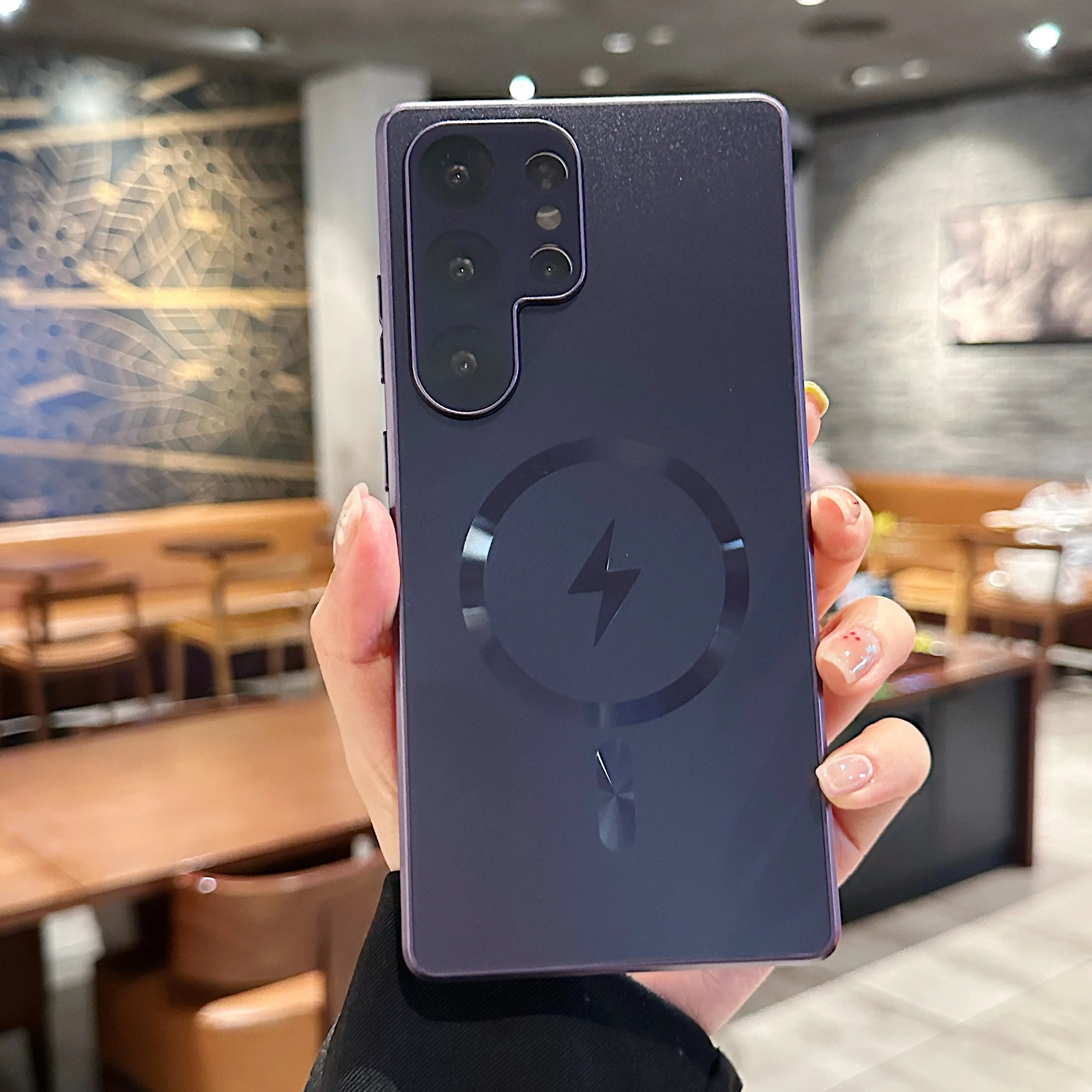 Titanium Original AG Matte Magnetic For Magsafe Case For Samsung