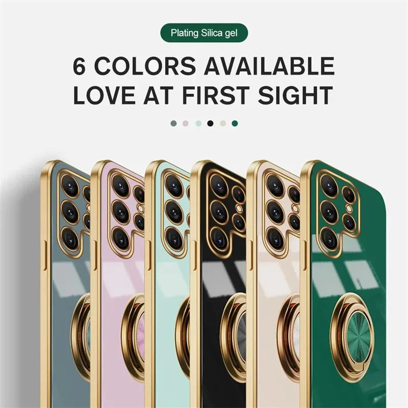 Luxury Tpu Ring Holder Phone Case For Samsung Galaxy