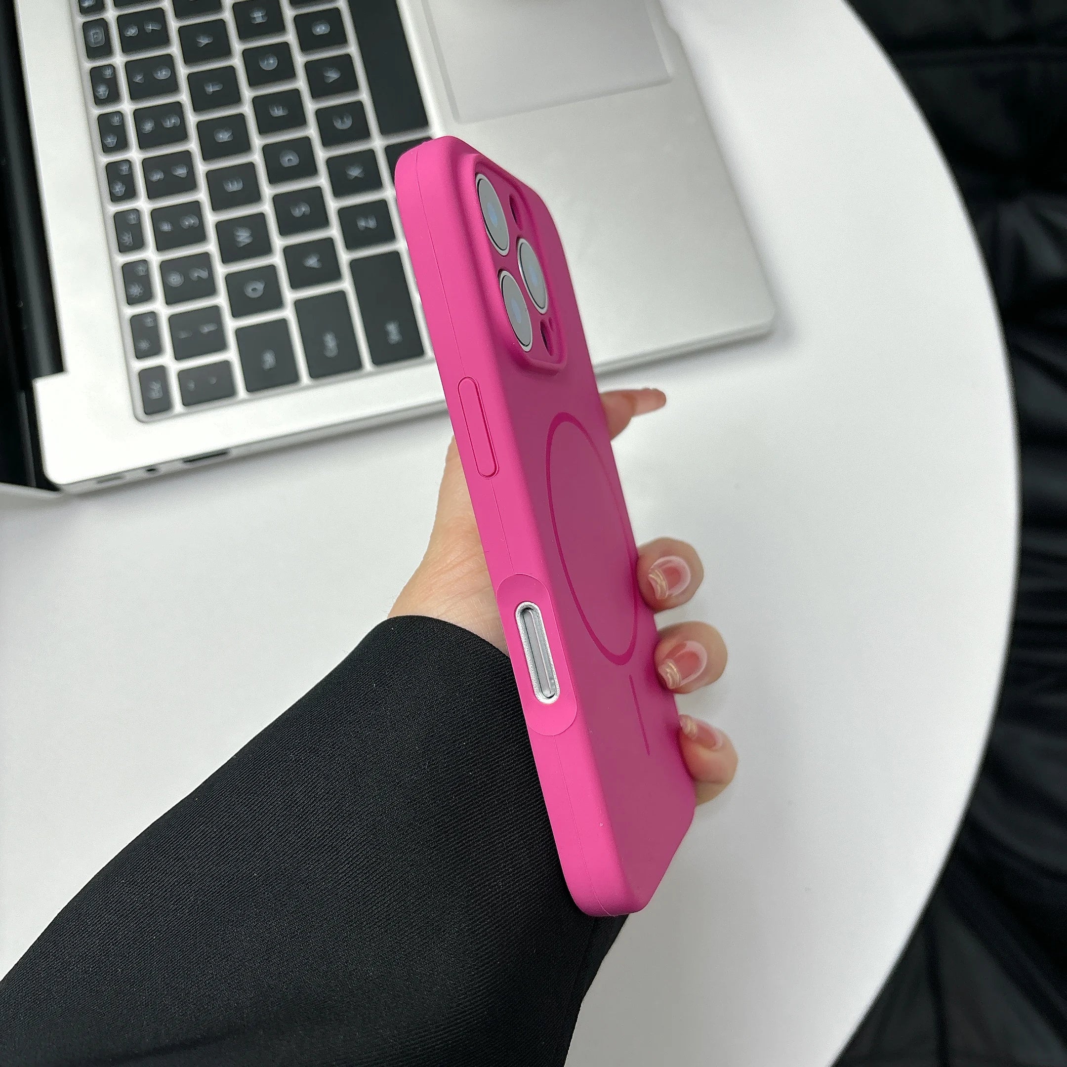 Excellent fluorescent matte silicone phone case for iPhone